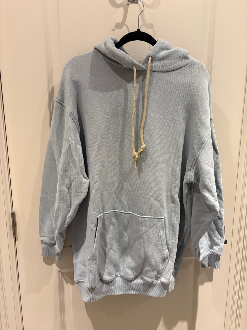 Acne Light Blue Crewneck Hooded Sweater